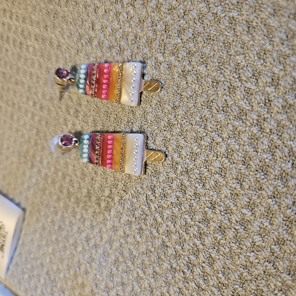 Striped Popsicle Earrings